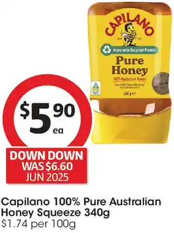 Coles Capilano 100% Pure Australian Honey Squeeze offer