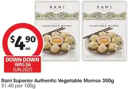 Coles Rani Superior Authentic Vegetable Momos offer