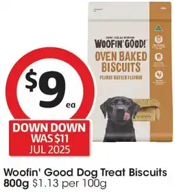Coles Woofin' Good Dog Treat Biscuits offer