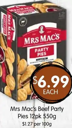 Spudshed Mrs Mac's Beef Party Pies offer