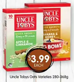 Spudshed Uncle Tobys Oats Varieties offer