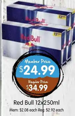 Spudshed Red Bull offer