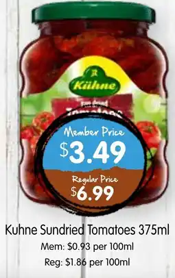 Spudshed Kuhne Sundried Tomatoes offer