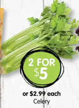 Spudshed Celery offer