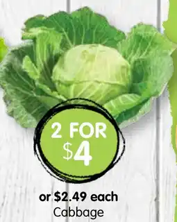 Spudshed Cabbage offer