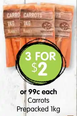 Spudshed Carrots Prepacked offer