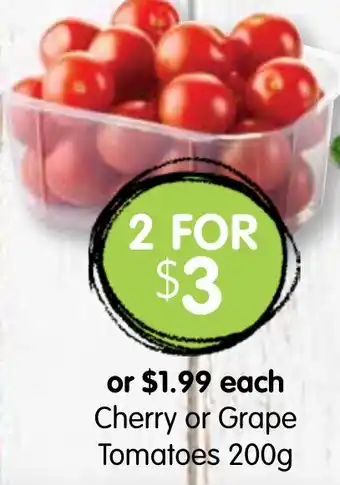 Spudshed Cherry or Grape Tomatoes offer