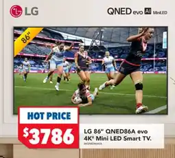 Harvey Norman LG 86" QNED86A evo 4K' Mini LED Smart TV offer