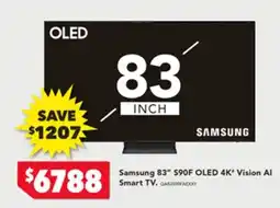 Harvey Norman Samsung 83" S90F OLED 4K* Vision Al Smart TV offer
