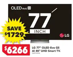 Harvey Norman LG 77" OLED Evo G5 Al 4K UHD Smart TV offer