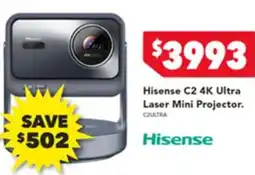 Harvey Norman Hisense C2 4K Ultra Laser Mini Projector offer