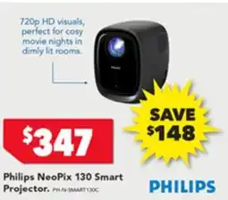 Harvey Norman Philips NeoPix 130 Smart Projector offer