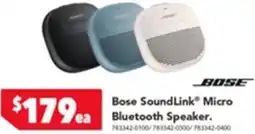 Harvey Norman Bose SoundLink® Micro Bluetooth Speaker offer