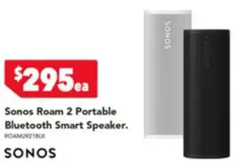 Harvey Norman Sonos Roam 2 Portable Bluetooth Smart Speaker offer