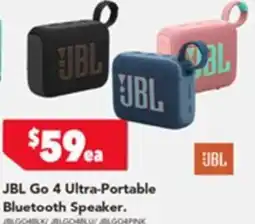Harvey Norman JBL Go 4 Ultra-Portable Bluetooth Speaker offer