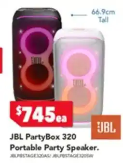 Harvey Norman JBL PartyBox 320 Portable Party Speaker offer