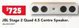 Harvey Norman JBL Stage 2 Quad 4.5 Centre Speaker offer