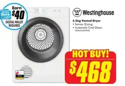 The Good Guys WWestinghouse Vented Dryer offer