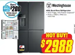 The Good Guys W Westinghouse Quad Door Refrigerator offer
