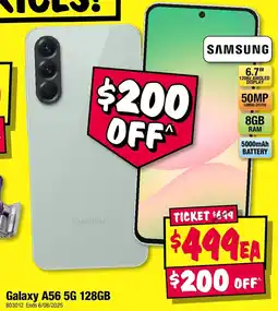 JB Hi-Fi SAMSUNG Galaxy A56 5G offer