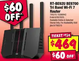 JB Hi-Fi Tri Band Wi-Fi 7 Router offer