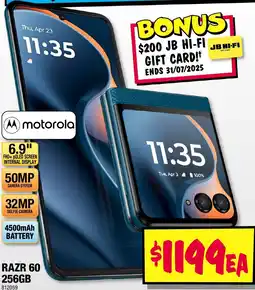JB Hi-Fi motorola RAZR 60 offer