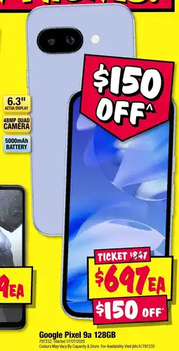 JB Hi-Fi Google Pixel 9a offer