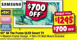 JB Hi-Fi SAMSUNG 55" 4K The Frame QLED Smart TV offer