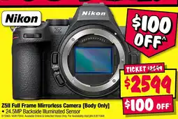 JB Hi-Fi Nikon Z5II Full Frame Mirrorless Camera offer