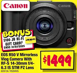 JB Hi-Fi Canon Mirrorless Vlog Camera offer