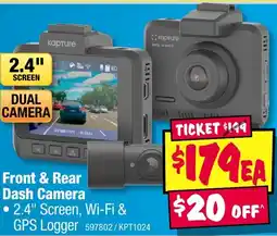 JB Hi-Fi Kapture Front & Rear Dash Camera offer