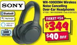 JB Hi-Fi Wireless Noise Cancelling Over-Ear Headphones offer