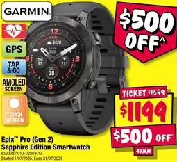 JB Hi-Fi GARMIN Epix Pro Sapphire Edition Smartwatch offer