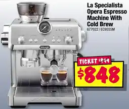 JB Hi-Fi DeLonghi La Specialista Opera Espresso Machine With Cold Brew offer