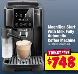 JB Hi-Fi DeLonghi Magnifica Start With Milk Fully Automatic Coffee Machine offer
