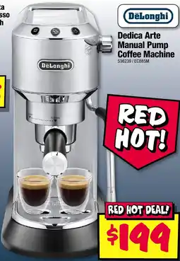 JB Hi-Fi DeLonghi Dedica Arte Manual Pump Coffee Machine offer