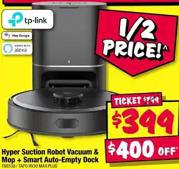JB Hi-Fi Hyper Suction Robot Vacuum & Mop + Smart Auto-Empty Dock offer