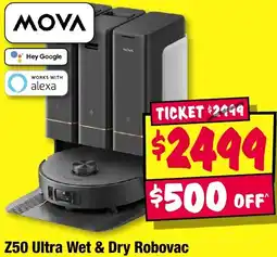 JB Hi-Fi MOVA Z50 Ultra Wet & Dry Robovac offer