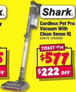 JB Hi-Fi Shark Cordless Pet Pro Vacuum With Clean Sense IQ offer
