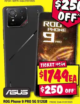 JB Hi-Fi ROG Phone 9 PRO 5G 512GB offer