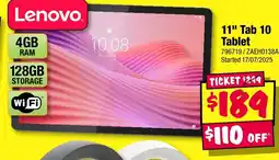 JB Hi-Fi 11" Tab 10 Tablet offer