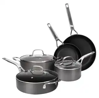 Harris Scarfe Swiss diamond 5pc hard anodised cookset offer