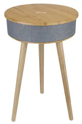 Harris Scarfe Clevinger smart side table with wireless speaker & phone charger offer