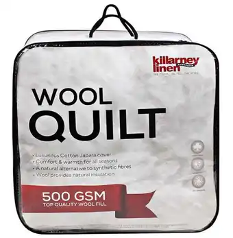 Killarney 500gsm winter weight wool quilt kb