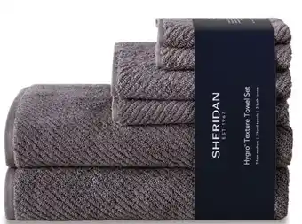 Harris Scarfe Sheridan 6pc hygro texture towel set offer