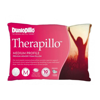 Harris Scarfe Dunlopillo therapillo memory foam medium profile pillow offer