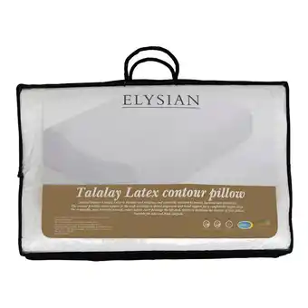 Elysian talalay latex pillow contour