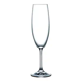 Krystal sienna 6pc glassware flute set
