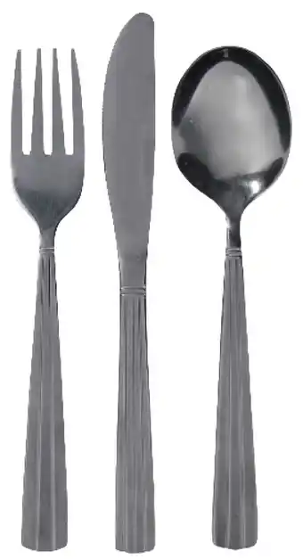 Harris Scarfe Smith+nobel soho 24pc cutlery set black offer