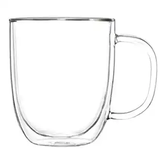 Harris Scarfe Pyrex 2pc double wall mugs 250ml offer